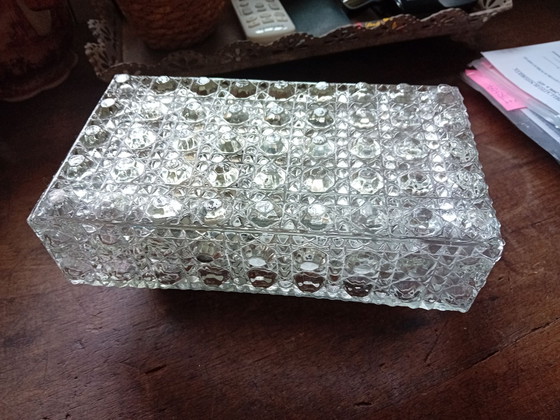 Plafonnier vintage – Verre, Métal (photo 7 of 7)