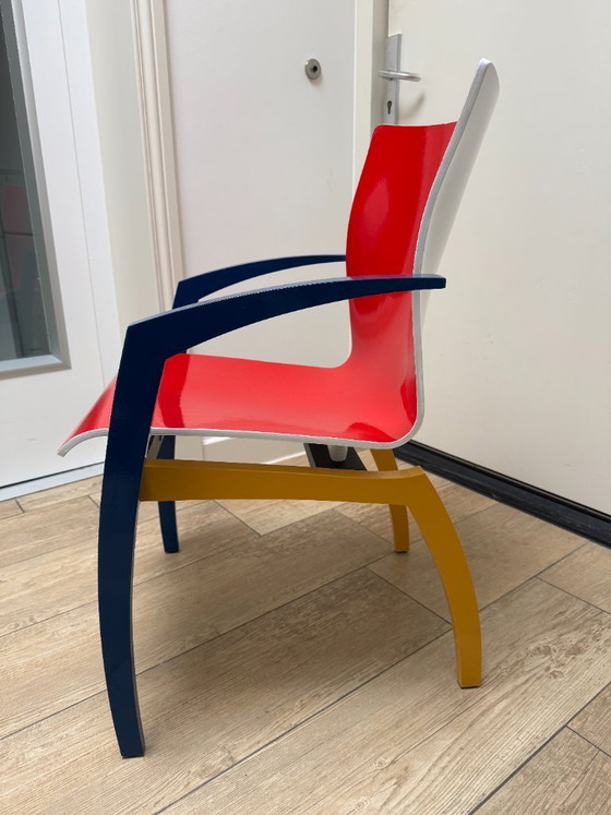 Image 1 of Leolux Camarilla eetkamerstoel “Mondriaan” geïnspireerd