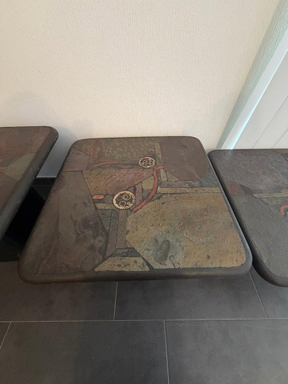 3-Teiliges C. Kneip Tisch-Set Von 1991 – Brutalismus / Design – 3.900 € VB – c.kneip, Beistelltische, Copper (photo 3 of 5)