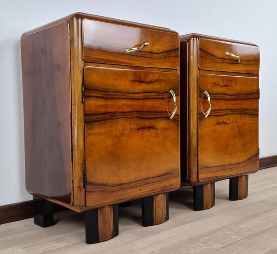 Image 1 of Tables de chevet Art Déco Emiliani 1934