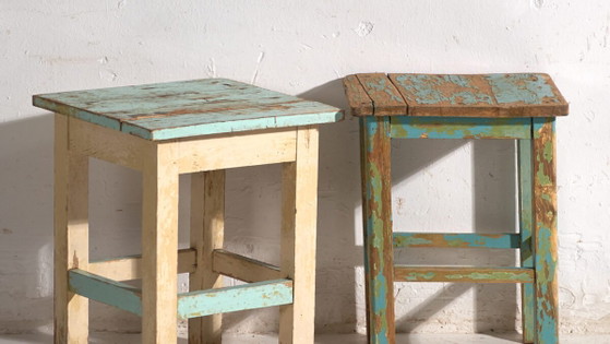 Antique bedside tables in pine wood – Central Europe, circa 1940 #4 – Nightstands, Rustic (photo 3 of 40)
