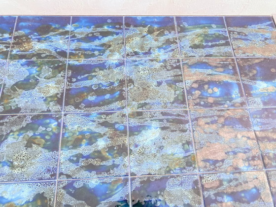 Image 1 of Tavolino in maiolica Space Age anni '60-'70 design di Belarti