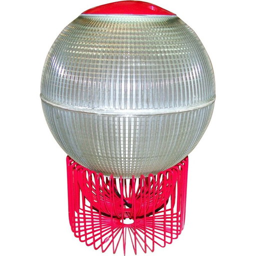 Lámpara de ambiente vintage Holophane de los años 50