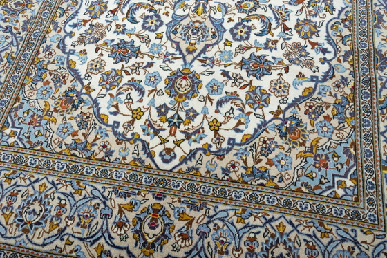 Image 1 of Handgeknoopt Kashan kurk - 317 x 195 cm - Beige