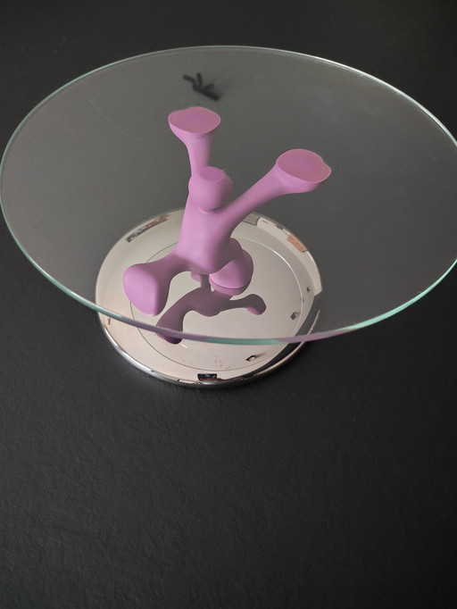 Unique Alessi Vintage Mattia Di Rosa Cake Stand - Purple Running Man