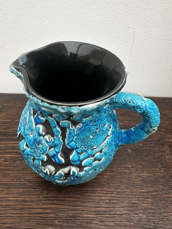 Image 1 of Brocca decorativa vintage Fat Lava Blue