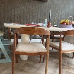 Image 1 of Designer dining table Pomax Piastro white