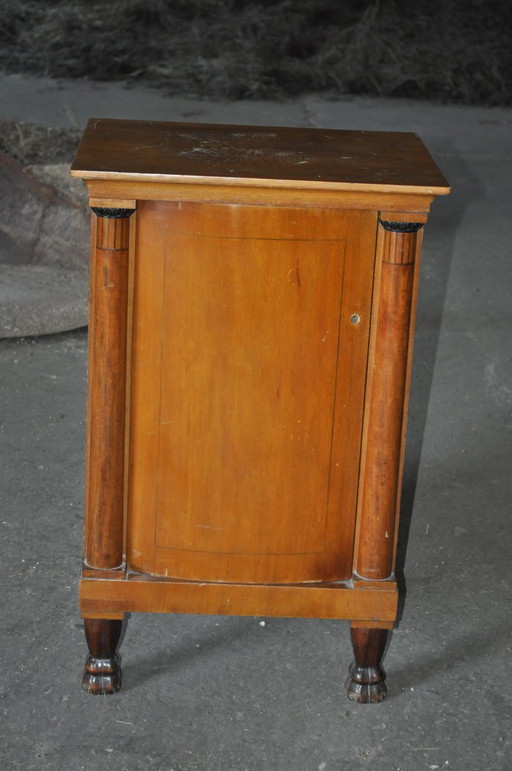 Table de nuit hongroise Biedermeier antique