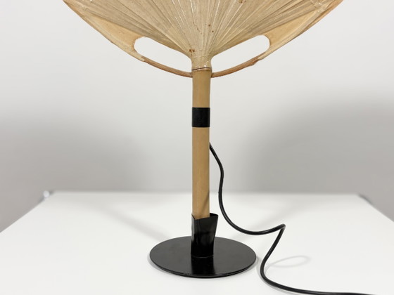 Uchiwa III Desk lamp or wall scone designed by Ingo Maurer for M Design, Floor lights, Bamboo, Metal, Beige (photo 4 of 9)
