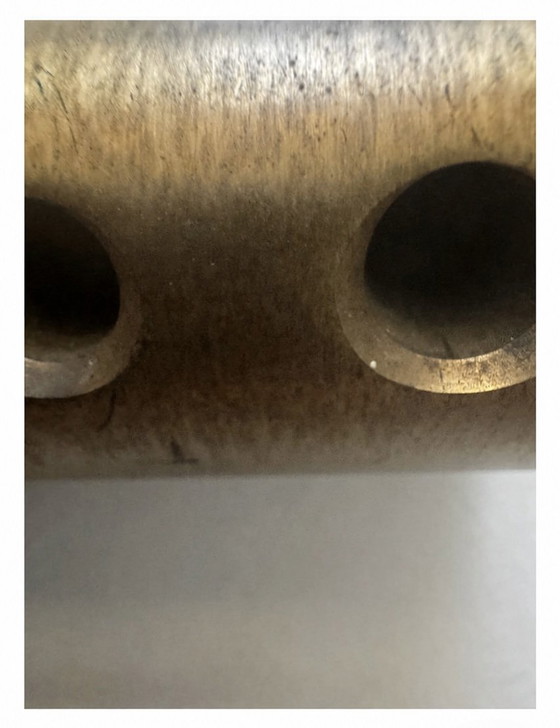 Image 1 of Rare porte-stylo Wieland en laiton massif - Design industriel allemand des années 1970