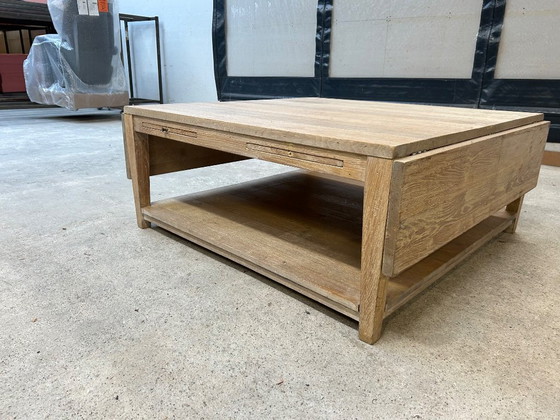 Wooden coffee table with extendable tops, ID Antiek, Brown, Vintage (photo 7 of 10)