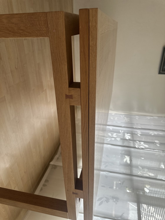 Image 1 of Roche Bobois eettafel set met 6 lederen stoelen