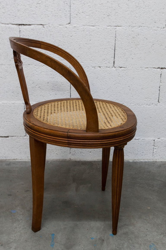 Image 1 of Vintage Louis XVI style chair – Cane seat, lyre-shaped back