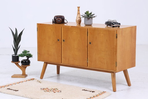 Vintage Sideboard CFG Gabon | Mid Century Kommode aus Holz | 60er Jahre Anrichte Afrika Design | Okoumé Furnier Möbel #05-20