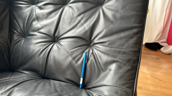 Image 1 of Montis Canyon Gerard van den Berg Chaise Longue – Gijs Papavoine (Black Leather)