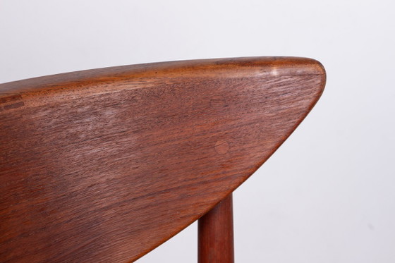 Image 1 of 6 sedie danesi in teak e alghe, modello 316 di Peter Hvidt e Orla Molgaard-Nielsen per Soborg Mobelfabrik.