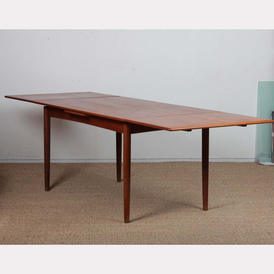 Image 1 of Scandinavische vintage uitschuifbare eettafel uit 1960