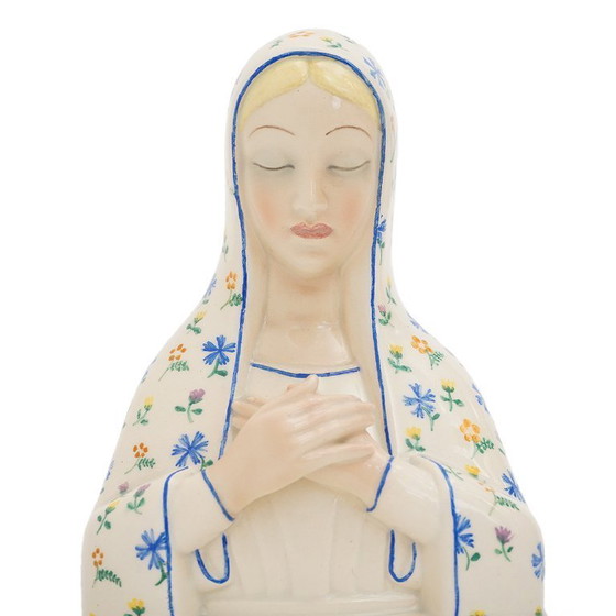 Image 1 of Keramische Skulptur "Madonna" von Pietro Spertini für Lenci, 1930er Jahre