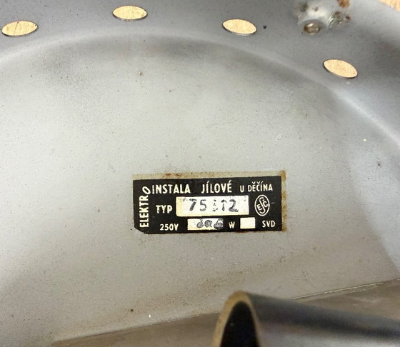 Image 1 of Vintage Glass Wall or Ceiling Light from Elektroinstala, 1970s