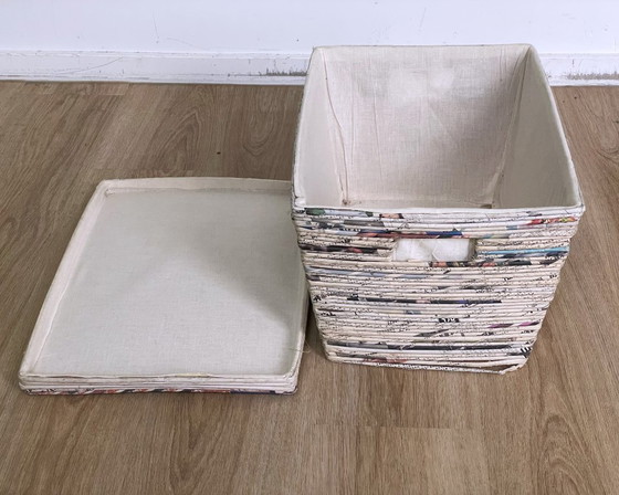 Handmade storage basket made of newspaper – Decorative Objects (photo 6 of 11)