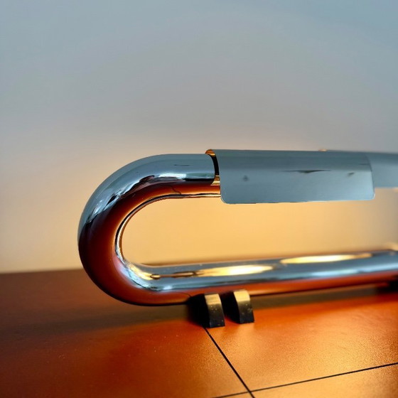 Image 1 of Luci Italia T452 Space Age chrome design 1970s collector's item