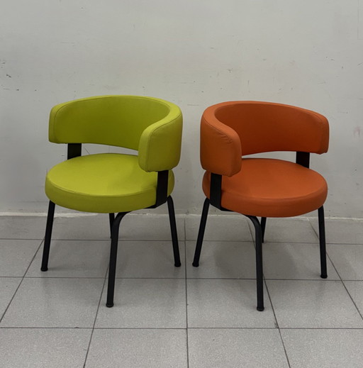 Set aus 2 Sesseln/Stühlen aus den 1980er Jahren