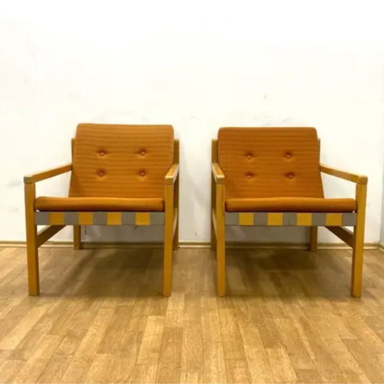 Image 1 of Retro fauteuils, Hikor, Tsjechoslowakije, jaren 60 (set van 2)