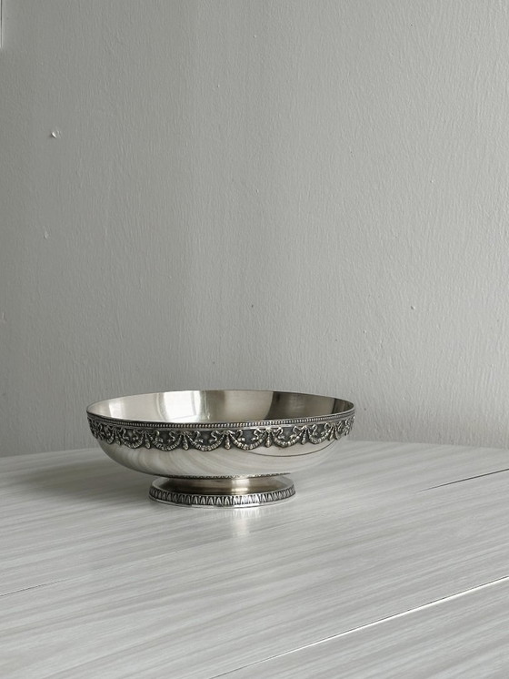 Image 1 of Ciotola in metallo argentato antico