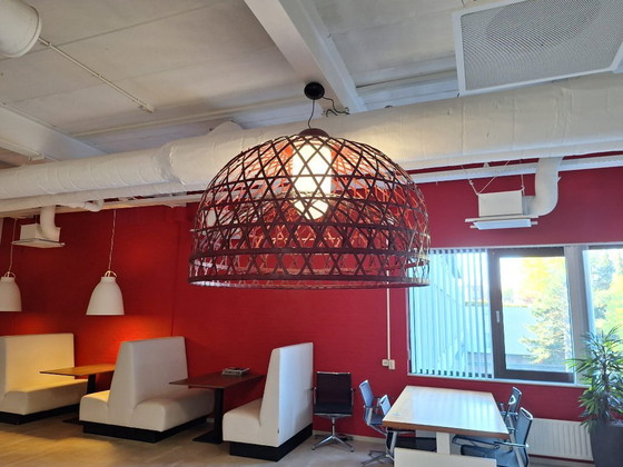 Große rote Bambus-Pendelleuchte von Moooi, Pendelleuchten, Modern (Foto 2 von 5)