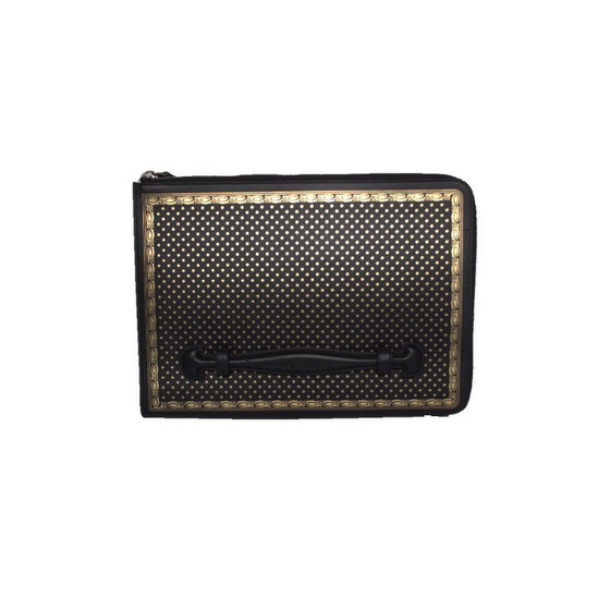 Gucci, Clutch con cerniera in pelle nera Guccy x SEGA (photo 4 of 12)