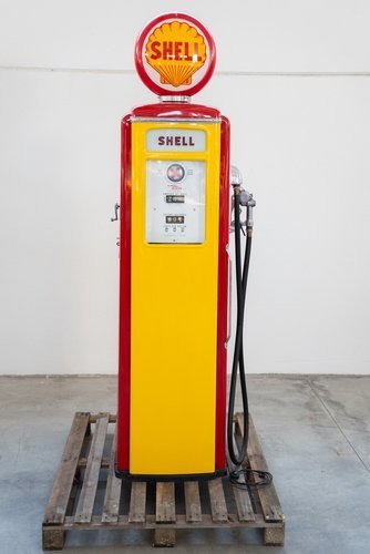 Pompe à essence Shell - Icône restaurée de l'Amérique du 20e siècle