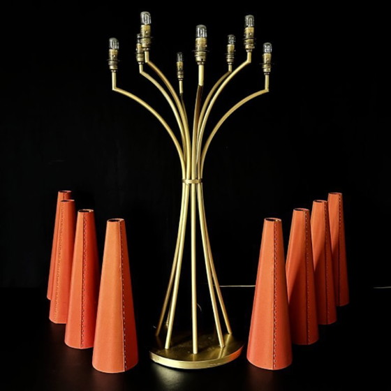 Image 1 of Paire de très grandes lampes candélabre 118 cm