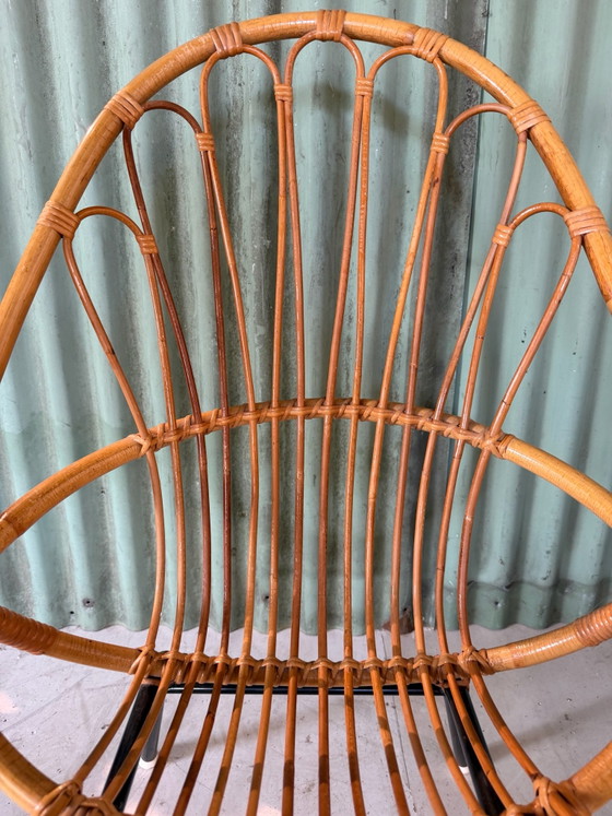 Poltrona in Rattan Rohé – Anni '60 – Poltrone, Metallo (photo 3 of 8)