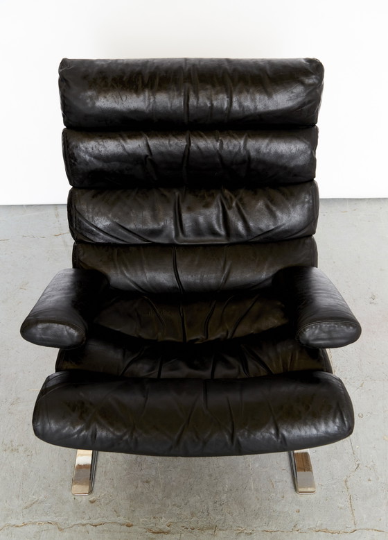 Image 1 of Sinus Armchair With Ottoman By Reinhold Adolf & Hans-Jürgen Schräpfer For Cor