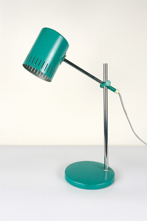 Rara lámpara vintage turquesa