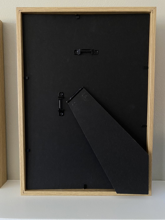 Image 1 of Diptychon, abstrakte Gemälde, 21 x 30 cm (inkl. Rahmen)