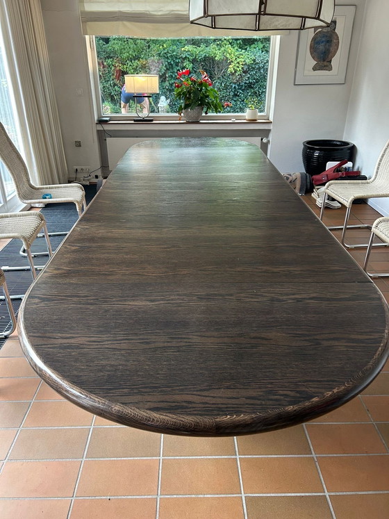 Image 1 of Houten eettafel, uitschuifbaar van 120 tot 360 cm