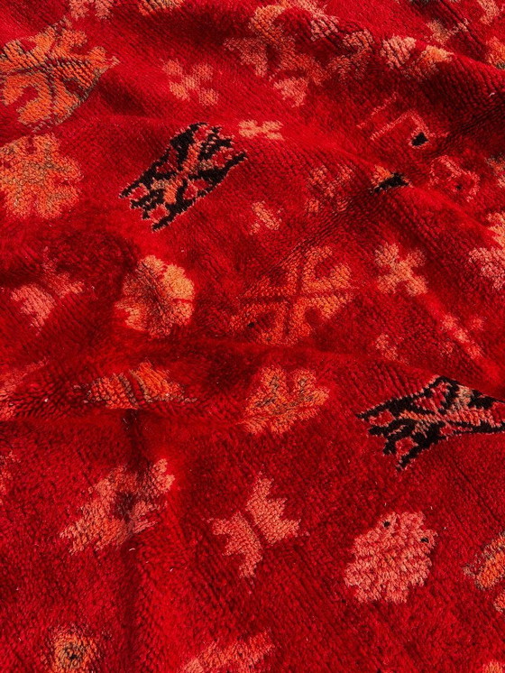 Image 1 of Vintage Marokkaans Boujad-tapijt 180x290 cm – Handgemaakt Berber wollen tapijt