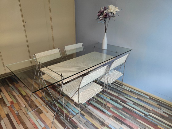 Tavolo Design Nuova X-Line + 4 Sedie | Niels Jørgen Haugesen | 1977 (photo 5 of 23)