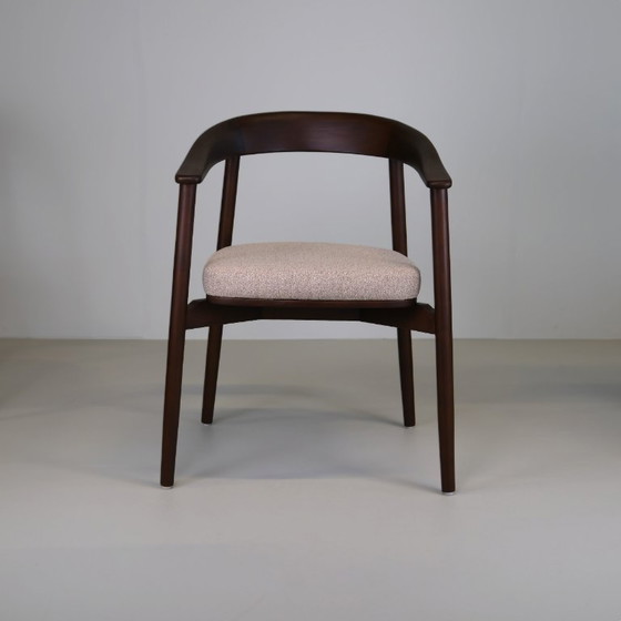 Esszimmerstuhl Soret – Walnut Noir & Pebble Taupe – Interior Club, Esszimmerstühle, Polyester, Holz (photo 4 of 7)
