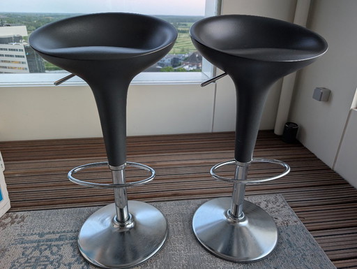 2 Magis Bombo Stool Bar Stools Gray/Anthracite