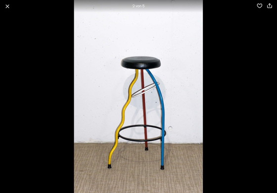 Image 1 of TABURETE DE BAR DÚPLEX Original JAVIER MARISCAL, 6 disponibles