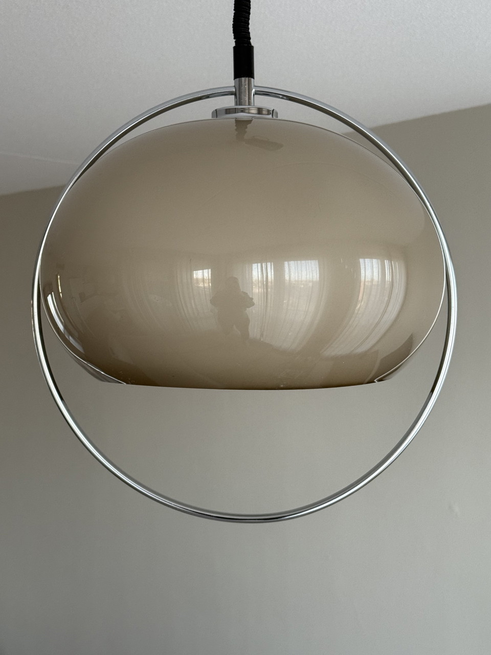 Vintage mushroom pendant lamp, Massive 1960