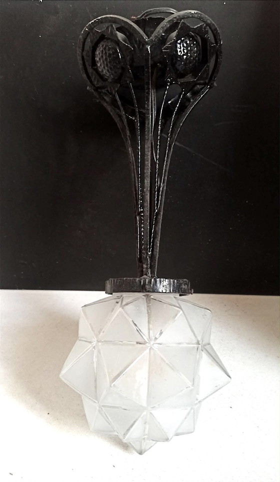 Image 1 of Art Deco pendant light, 45 cm high