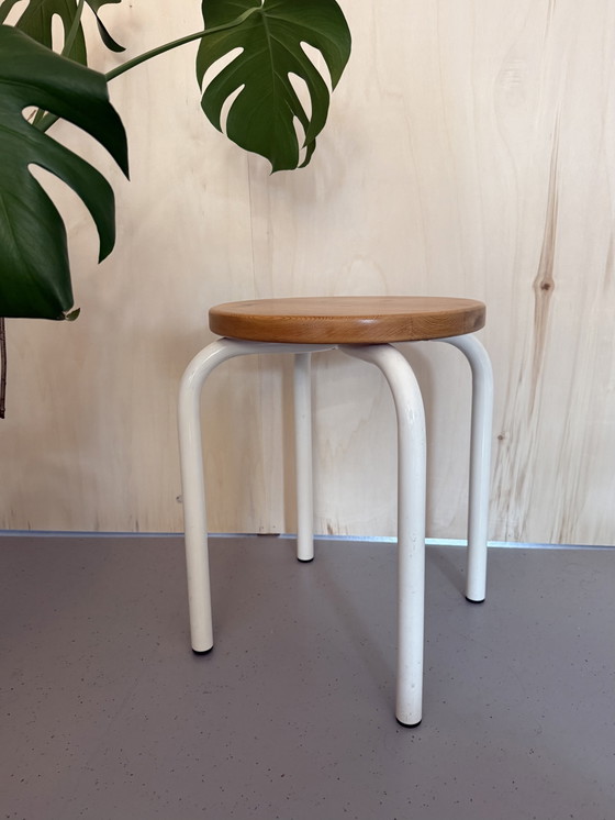 Sgabello vintage IKEA “Jerry” di Karin Mobring – Sgabelli, Metal, Wood (photo 2 of 6)