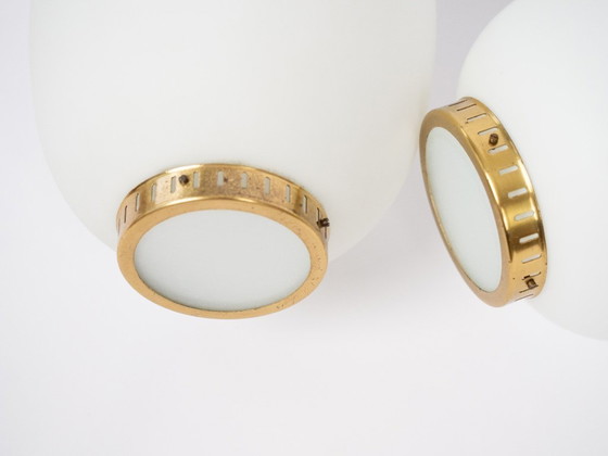 Image 1 of Coppia di 2 lampade a sospensione vintage danesi Kina di Bent Karlby, Lyfa, 1946