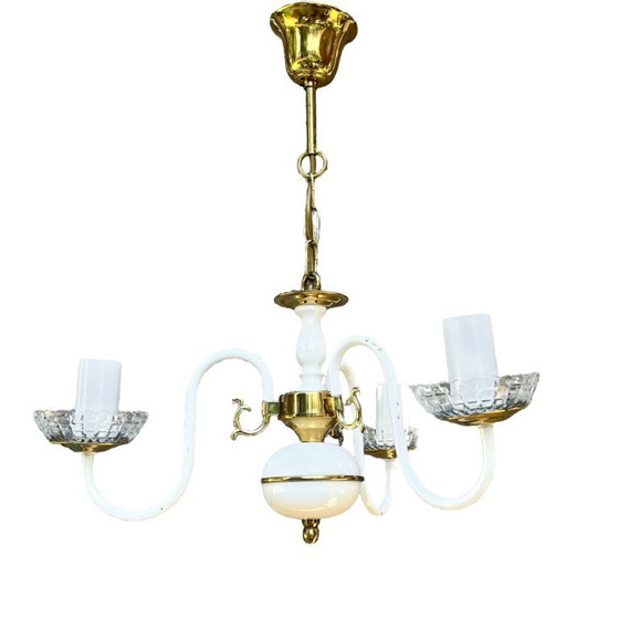 Image 1 of AKA Leuchten chandelier, Hollywood Regency style, Germany, 1970s.