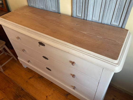 Image 1 of Imposante Hollandse Ladekast Ladenkast Commode 149 cm.