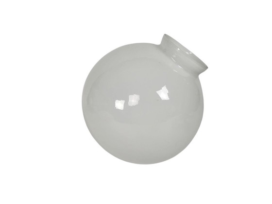 Image 1 of Gispen/Thabur style - pendant lamp - Bauhaus - opaline - Bakelite - 60s