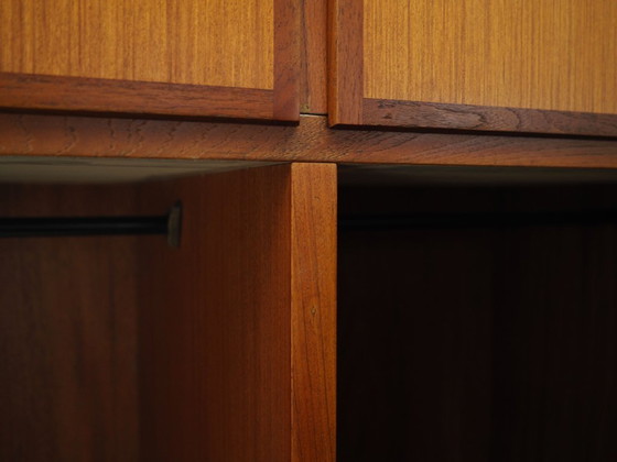 Image 1 of Armoire en teck, design danois, années 1970, fabricant : Omann Jun